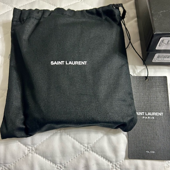Saint Laurent Monogram Cassandre Matelasse Compact Tri Fold Wallet - Picture 8 of 12
